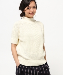 BEAMS BOY | BEAMS BOY / 3ゲージ 畦編み ハイネック ショートスリーブ(ニット/セーター)