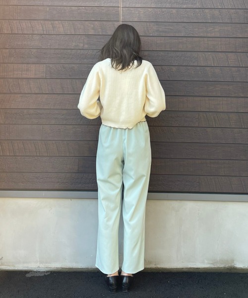 SLURR(スラ―)の「ベルト付タックワイドパンツ(その他パンツ・レディース・ベージュ/ネイビー/ミント/マスタード/その他8・S/M)」の13枚目の写真