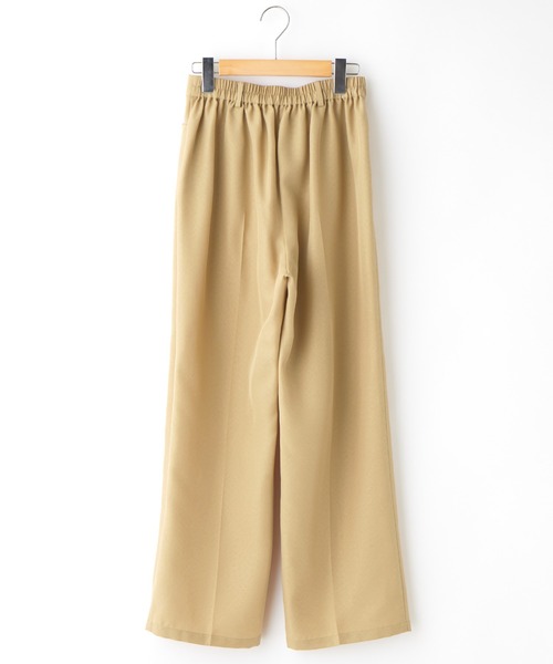 Chaco closet(チャコ クローゼット)の「リネンライクセンタープレスカラースラックスパンツ(スラックス・レディース・ブラック/ベージュ/ネイビー/ピンク/グリーン/ライトグリーン/アイボリー・FREE)」の11枚目の写真