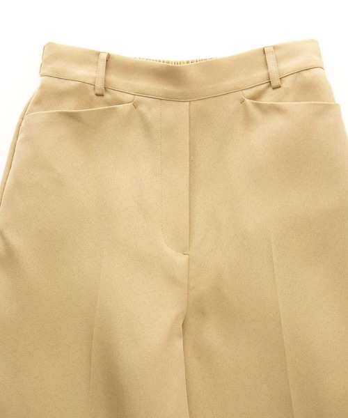 Chaco closet(チャコ クローゼット)の「リネンライクセンタープレスカラースラックスパンツ(スラックス・レディース・ブラック/ベージュ/ネイビー/ピンク/グリーン/ライトグリーン/アイボリー・FREE)」の12枚目の写真