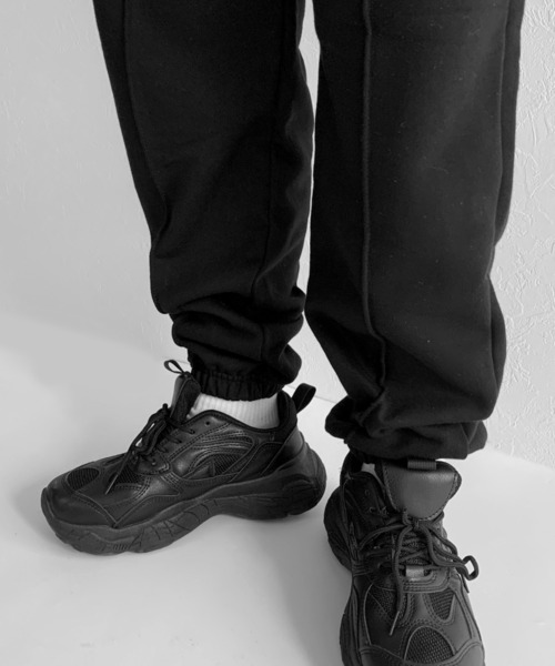 LVEU.（ラブユ.）の「Center seam jogger pants / センターシームジョガーパンツ（その他パンツ・レディース・ブラック/ブルーグレー・FREE）」の6枚目の写真