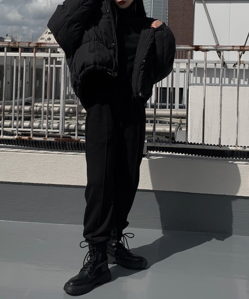 LVEU.（ラブユ.）の「Center seam jogger pants / センターシームジョガーパンツ（その他パンツ・レディース・ブラック/ブルーグレー・FREE）」の18枚目の写真