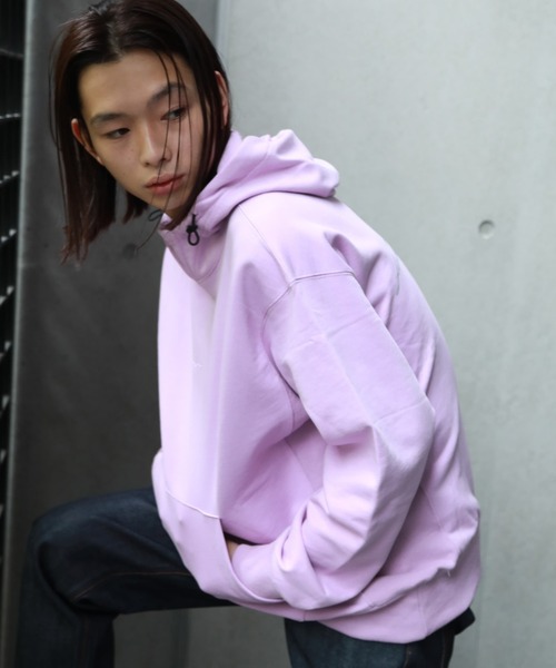 A DEGREE FAHRENHEIT（エーディグリーファーレンハイ）の「【ユニセックスアイテム】HWアイコニックフーディ（パーカー・メンズ・ブラック/オレンジ/マスタード/ダークグレー/ラベンダー・MEDIUM/LARGE/FREE）」の14枚目の写真