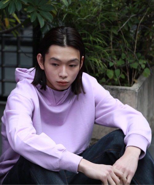 A DEGREE FAHRENHEIT（エーディグリーファーレンハイ）の「【ユニセックスアイテム】HWアイコニックフーディ（パーカー・メンズ・ブラック/オレンジ/マスタード/ダークグレー/ラベンダー・MEDIUM/LARGE/FREE）」の17枚目の写真