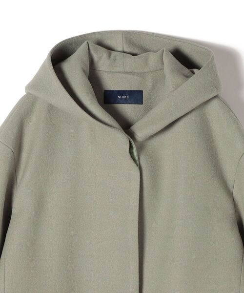 SHIPS（シップス）の「フードミディコート（その他アウター・レディース・オフホワイト/グリーン/ブラウン・36/38）」の11枚目の写真