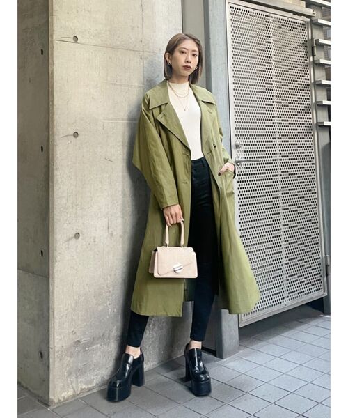 EMODA（エモダ）の「クラッシュショートリブニット（ニット/セーター・レディース・ホワイト/ブラック/グリーン/ブルー/その他/オレンジ/ライム・FREE）」の14枚目の写真