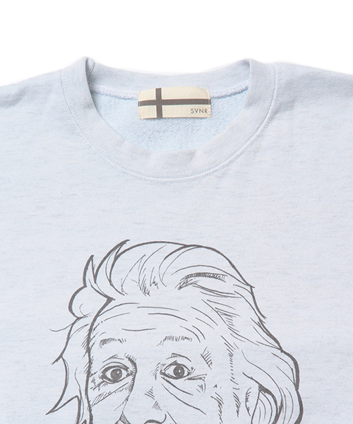 BEAMS（ビームス）の「Souvenir / EINSTEIN クルーネック スウェット（スウェット・メンズ・ブラック/グレー・MEDIUM/LARGE/SMALL）」の6枚目の写真