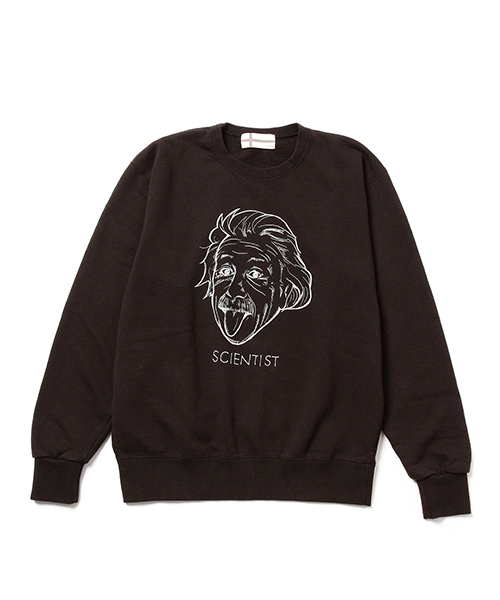 BEAMS（ビームス）の「Souvenir / EINSTEIN クルーネック スウェット（スウェット・メンズ・ブラック/グレー・MEDIUM/LARGE/SMALL）」の7枚目の写真