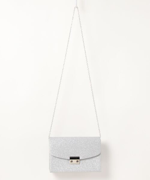 CARETTE(カレット)の「ラメ フロント金具 クラッチ パーティーバッグ(クラッチバッグ・レディース・ブラック/シルバー/シャンパン・FREE)」の14枚目の写真
