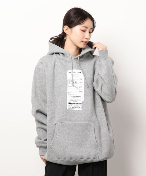 TITE IN THE STORE(ティテ インザ ストア)の「Bレシートプリントフード付きパーカー(パーカー・レディース・ホワイト/ブラック/グレー・36/38)」の3枚目の写真