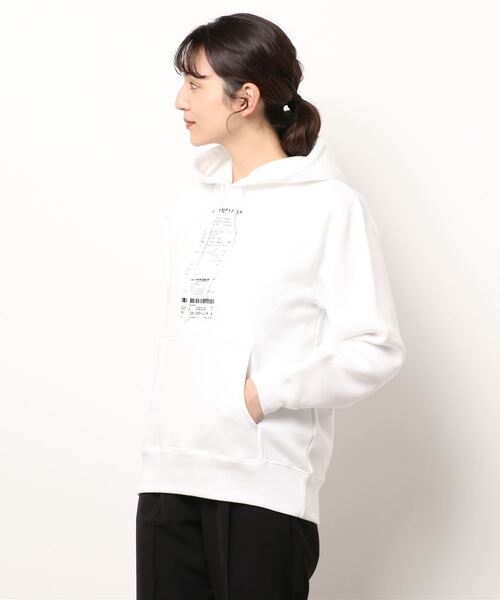 TITE IN THE STORE(ティテ インザ ストア)の「Bレシートプリントフード付きパーカー(パーカー・レディース・ホワイト/ブラック/グレー・36/38)」の2枚目の写真