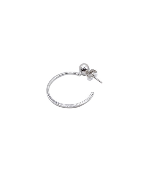 Blanche(ブランシュ)の「Blanche ブランシュ フープデザイパールピアス Toile(トワル) SILVER(ピアス(両耳用)・レディース・シルバー・FREE)」の5枚目の写真