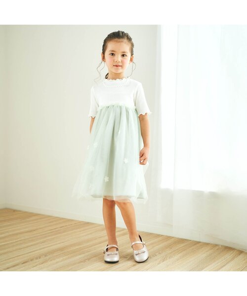 apres les cours（アプレレクール）の「スカラップリボンシューズ_アプレレクールマシェリ（パンプス・キッズ・ブラック/ベージュ・15 /14/19/20/16/17/18）」の3枚目の写真