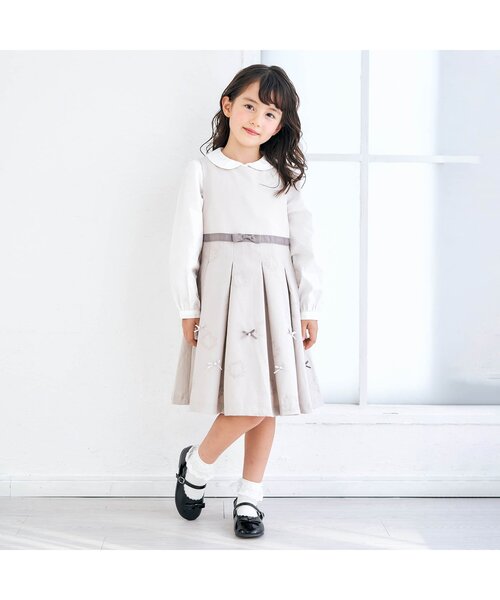 apres les cours（アプレレクール）の「スカラップリボンシューズ_アプレレクールマシェリ（パンプス・キッズ・ブラック/ベージュ・15 /14/19/20/16/17/18）」の9枚目の写真