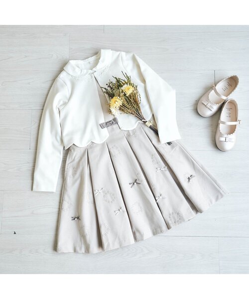 apres les cours（アプレレクール）の「スカラップリボンシューズ_アプレレクールマシェリ（パンプス・キッズ・ブラック/ベージュ・15 /14/19/20/16/17/18）」の11枚目の写真