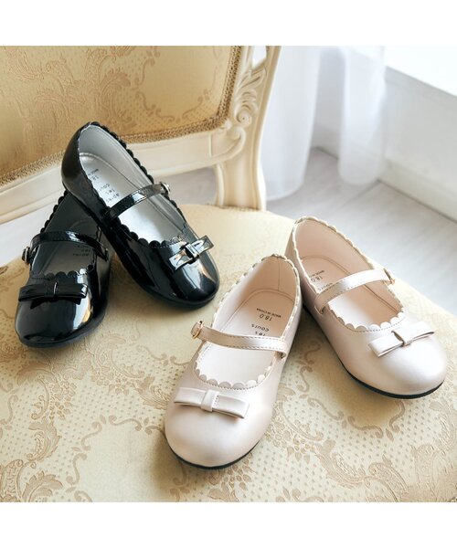 apres les cours（アプレレクール）の「スカラップリボンシューズ_アプレレクールマシェリ（パンプス・キッズ・ブラック/ベージュ・15 /14/19/20/16/17/18）」の15枚目の写真