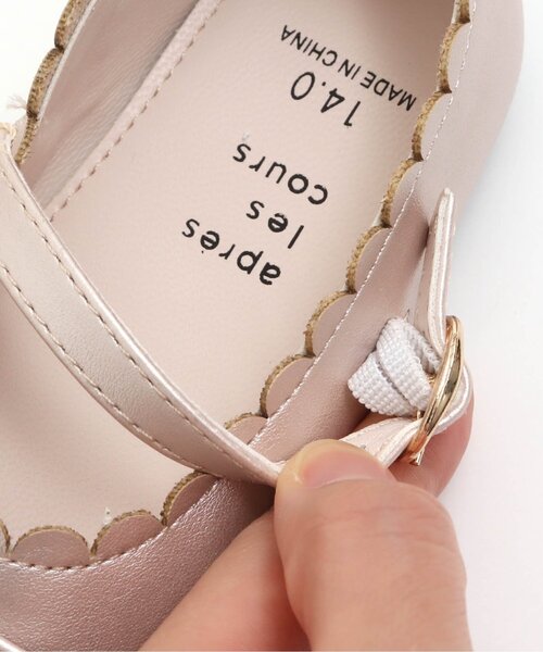 apres les cours（アプレレクール）の「スカラップリボンシューズ_アプレレクールマシェリ（パンプス・キッズ・ブラック/ベージュ・15 /14/19/20/16/17/18）」の21枚目の写真