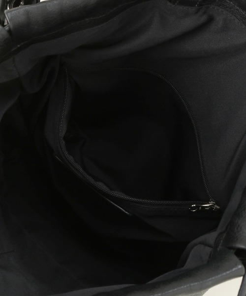 SEEKER（シーカー）の「【SEEKER / シーカー】 別注 キンチャクショルダーバッグ（ショルダーバッグ・メンズ・ブラック/ベージュ・FREE）」の10枚目の写真