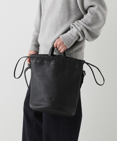 SEEKER（シーカー）の「【SEEKER / シーカー】 別注 キンチャクショルダーバッグ（ショルダーバッグ・メンズ・ブラック/ベージュ・FREE）」の4枚目の写真
