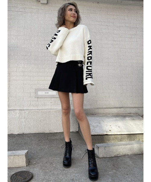 EGOIST(エゴイスト)の「ベルトデザインプリーツスカートII(スカート・レディース・マルチ/ブラック・M/S)」の7枚目の写真