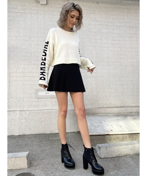 EGOIST(エゴイスト)の「ベルトデザインプリーツスカートII(スカート・レディース・マルチ/ブラック・M/S)」の9枚目の写真