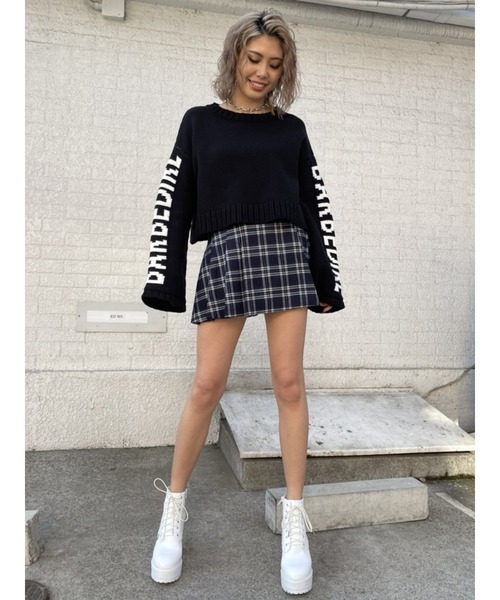 EGOIST(エゴイスト)の「ベルトデザインプリーツスカートII(スカート・レディース・マルチ/ブラック・M/S)」の10枚目の写真