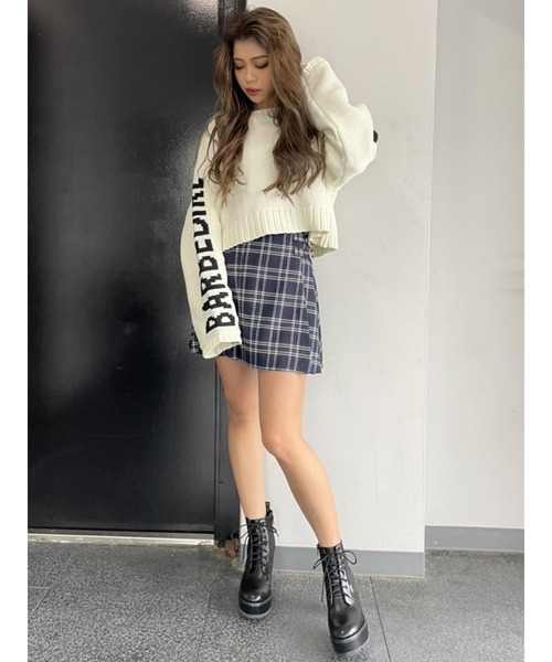 EGOIST(エゴイスト)の「ベルトデザインプリーツスカートII(スカート・レディース・マルチ/ブラック・M/S)」の14枚目の写真