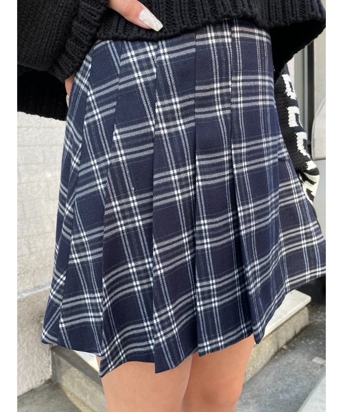 EGOIST(エゴイスト)の「ベルトデザインプリーツスカートII(スカート・レディース・マルチ/ブラック・M/S)」の6枚目の写真