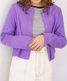 archives | リブショートカーディガン(カーディガン/ボレロ)