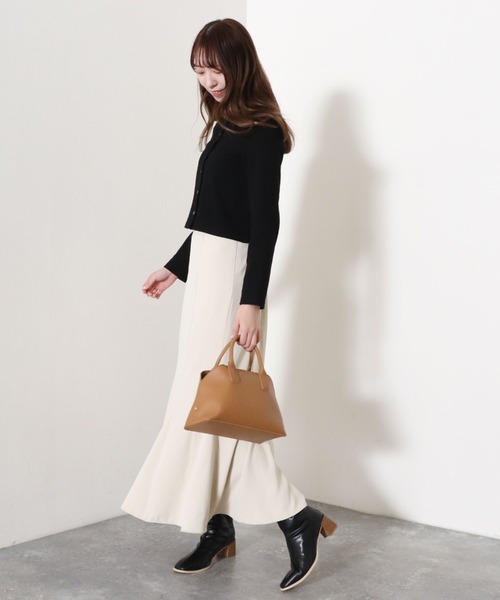 archives(アルシーヴ)の「リブショートカーディガン(カーディガン/ボレロ・レディース・ブラック/パープル/オフホワイト/グリーン/オレンジ/ピンク・MEDIUM)」の22枚目の写真