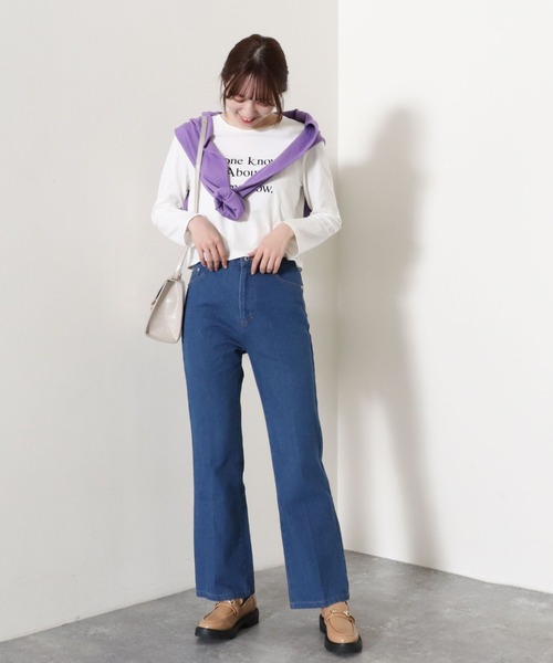 archives(アルシーヴ)の「リブショートカーディガン(カーディガン/ボレロ・レディース・ブラック/パープル/オフホワイト/グリーン/オレンジ/ピンク・MEDIUM)」の17枚目の写真