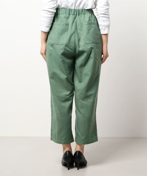 Samansa Mos2（サマンサ モスモス）の「柄アソートゆるストレートパンツ（その他パンツ・レディース・オレンジ/キナリ/グリーン/ブラック/ベージュ・ﾌﾘ-）」の7枚目の写真