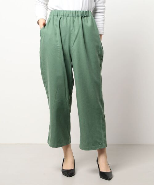 Samansa Mos2（サマンサ モスモス）の「柄アソートゆるストレートパンツ（その他パンツ・レディース・オレンジ/キナリ/グリーン/ブラック/ベージュ・ﾌﾘ-）」の8枚目の写真