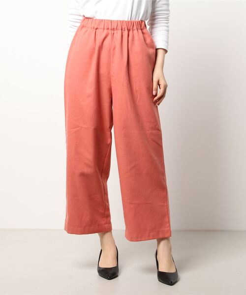 Samansa Mos2（サマンサ モスモス）の「柄アソートゆるストレートパンツ（その他パンツ・レディース・オレンジ/キナリ/グリーン/ブラック/ベージュ・ﾌﾘ-）」の12枚目の写真