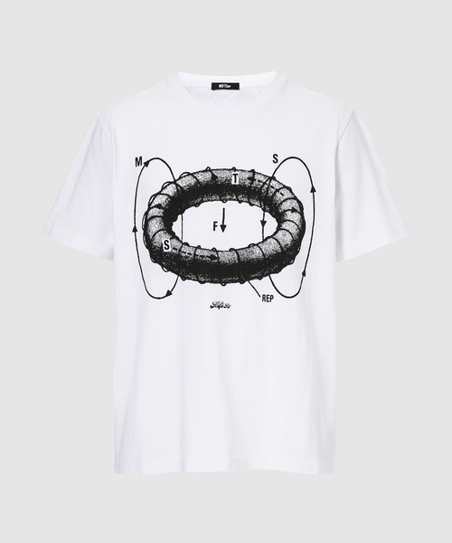 MSFTSrep(ミスフィッツレップ)の「T-SHIRT/T-SHIRT ANTIGRAVITY B&W(Tシャツ/カットソー・メンズ・ホワイト/ブラック・XXL/XL/M/L)」の1枚目の写真