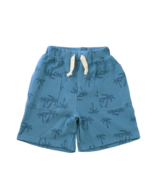 DILASH（ディラッシュ）の「ヤシの木総柄ハーフパンツ（その他パンツ・キッズ・ブルー/チャコール・130/140/90/100/110/120/80）」の3枚目の写真