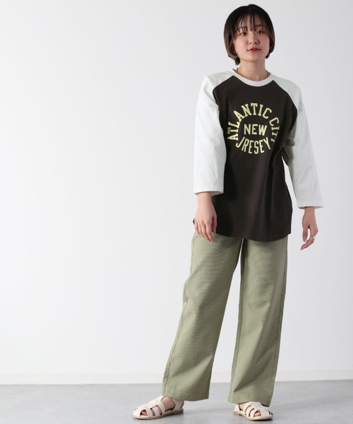 cepo(セポ)の「カレッジロゴ ラグランロンTee(Tシャツ/カットソー・レディース・オフホワイト/チャコール・M)」の6枚目の写真
