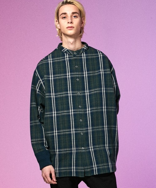 rehacer（レアセル）の「rehacer : Check Over Joint Shirt Made in Japan / チェック オーバーシャツ メイドインジャパン（シャツ/ブラウス・メンズ・グリーン系その他/イエロー系その他・LARGE/MEDIUM/X-LARGE/SMALL）」の12枚目の写真