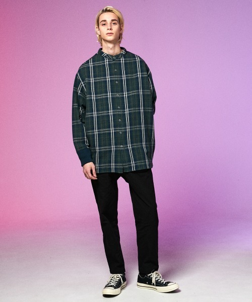 rehacer（レアセル）の「rehacer : Check Over Joint Shirt Made in Japan / チェック オーバーシャツ メイドインジャパン（シャツ/ブラウス・メンズ・グリーン系その他/イエロー系その他・LARGE/MEDIUM/X-LARGE/SMALL）」の13枚目の写真