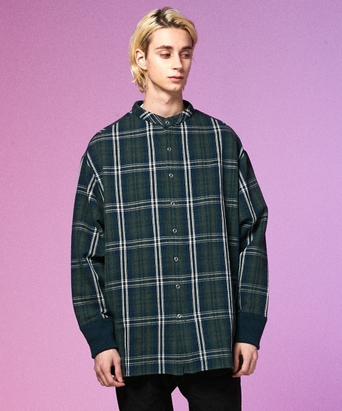 rehacer（レアセル）の「rehacer : Check Over Joint Shirt Made in Japan / チェック オーバーシャツ メイドインジャパン（シャツ/ブラウス・メンズ・グリーン系その他/イエロー系その他・LARGE/MEDIUM/X-LARGE/SMALL）」の17枚目の写真