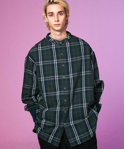 rehacer（レアセル）の「rehacer : Check Over Joint Shirt Made in Japan / チェック オーバーシャツ メイドインジャパン（シャツ/ブラウス・メンズ・グリーン系その他/イエロー系その他・LARGE/MEDIUM/X-LARGE/SMALL）」の20枚目の写真