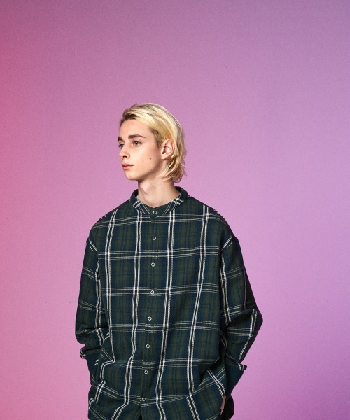 rehacer（レアセル）の「rehacer : Check Over Joint Shirt Made in Japan / チェック オーバーシャツ メイドインジャパン（シャツ/ブラウス・メンズ・グリーン系その他/イエロー系その他・LARGE/MEDIUM/X-LARGE/SMALL）」の22枚目の写真
