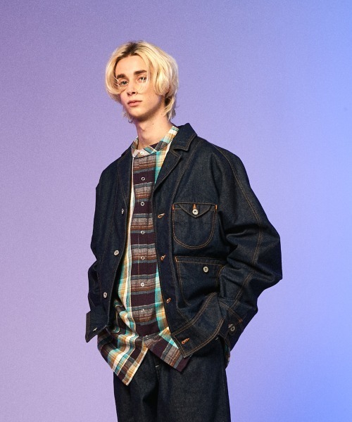 rehacer（レアセル）の「rehacer : Check Over Joint Shirt Made in Japan / チェック オーバーシャツ メイドインジャパン（シャツ/ブラウス・メンズ・グリーン系その他/イエロー系その他・LARGE/MEDIUM/X-LARGE/SMALL）」の3枚目の写真