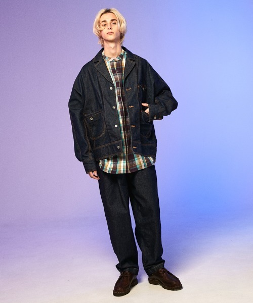 rehacer（レアセル）の「rehacer : Check Over Joint Shirt Made in Japan / チェック オーバーシャツ メイドインジャパン（シャツ/ブラウス・メンズ・グリーン系その他/イエロー系その他・LARGE/MEDIUM/X-LARGE/SMALL）」の4枚目の写真