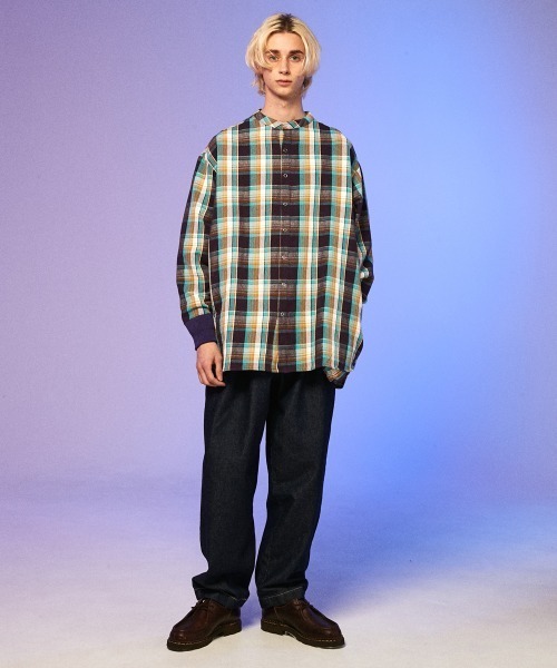 rehacer（レアセル）の「rehacer : Check Over Joint Shirt Made in Japan / チェック オーバーシャツ メイドインジャパン（シャツ/ブラウス・メンズ・グリーン系その他/イエロー系その他・LARGE/MEDIUM/X-LARGE/SMALL）」の16枚目の写真