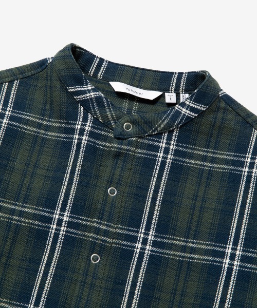 rehacer（レアセル）の「rehacer : Check Over Joint Shirt Made in Japan / チェック オーバーシャツ メイドインジャパン（シャツ/ブラウス・メンズ・グリーン系その他/イエロー系その他・LARGE/MEDIUM/X-LARGE/SMALL）」の8枚目の写真