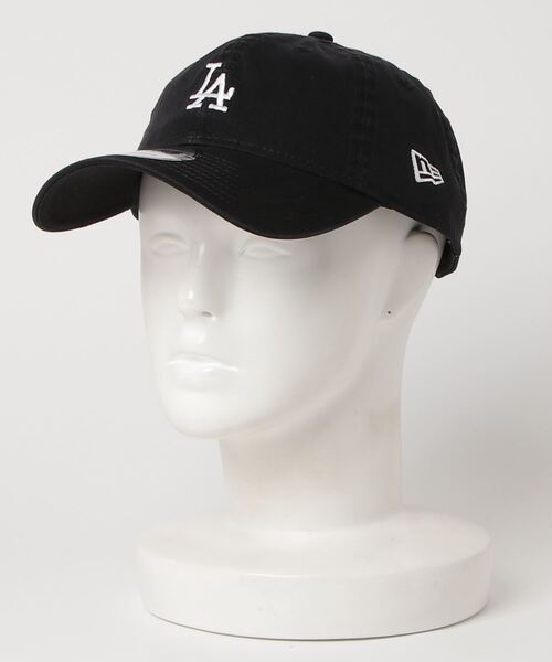 NEW ERA（ニューエラ）の「NEW ERA/ニューエラ キャップ 9TWENTY MLBフラットエンブロイダリー ロサンゼルス・ドジャース ミニロゴ 13054575（キャップ・メンズ・ブラック×ブラック・FREE）」の3枚目の写真
