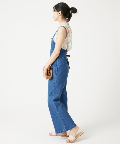 U by SPICK&SPAN（ユーバイスピックアンドスパン）の「バックレースアップ デニムオールインワン◆（つなぎ/オールインワン・レディース・ブルー・36/38）」の13枚目の写真