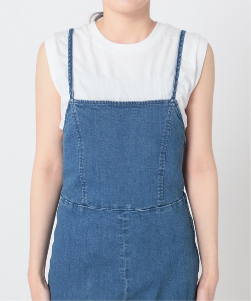 新品U by SPICK&SPAN バックレースアップ  デニム オールインワン U by SPICK&SPAN オールインワン バックレースアップ デニム
