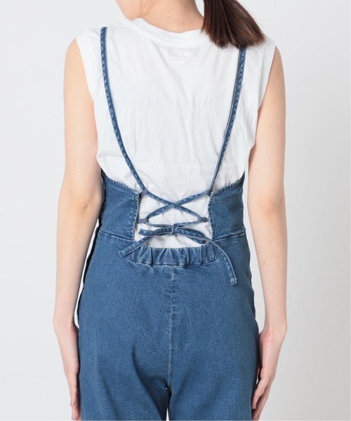 U by SPICK&SPAN（ユーバイスピックアンドスパン）の「バックレースアップ デニムオールインワン◆（つなぎ/オールインワン・レディース・ブルー・36/38）」の21枚目の写真